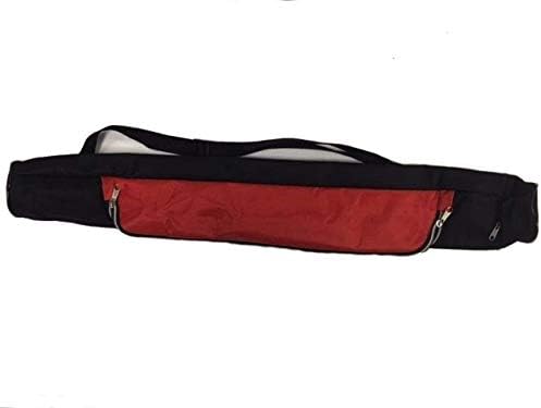 LuggagedEsigners 6 podem isolar o refrigerador de tubo com zíper principal e zíper final vermelho e preto
