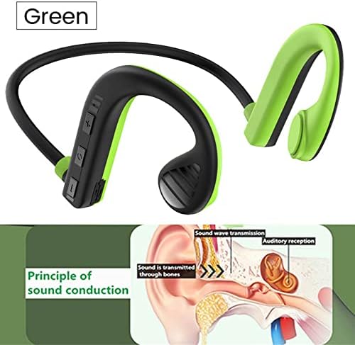 Fones de ouvido sem fio Byikun, fones de ouvido Bluetooth, fones de ouvido de condução óssea HiFi, Bluetooth 5.2 Suporte