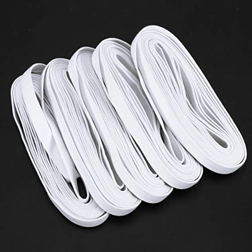 Brincos brancos curiosamente brancos de 1/2 polegada elástica-para-sewing, ampla e elástica pesada de alta e elasticidade de costura para costurar artesanato