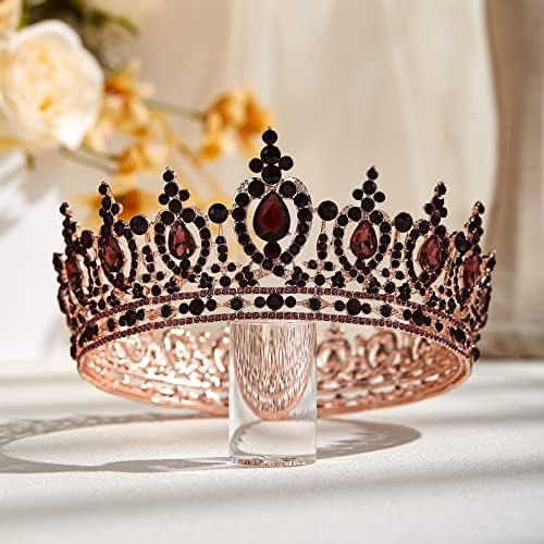 Aw Crowns Bridal for Women Princess - Topper de bolo de coroa de aniversário