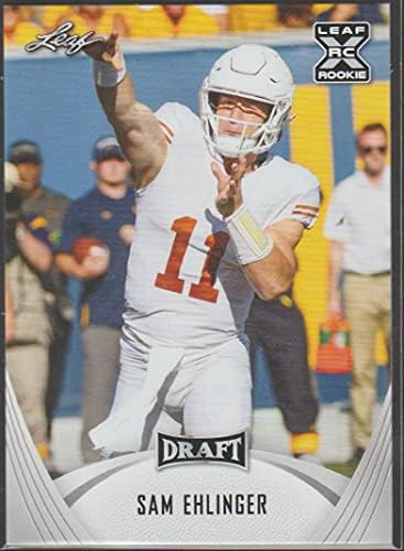 2021 Draft de folhas 9 Sam Ehlinger Texas Longhorns XRC NFL Futebol Card NM-MT