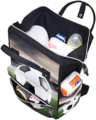 Mochila de saco de fraldas vbfofbv, bolsas grandes unissex, pacote de viagem de volta para mães para pais, campo de futebol