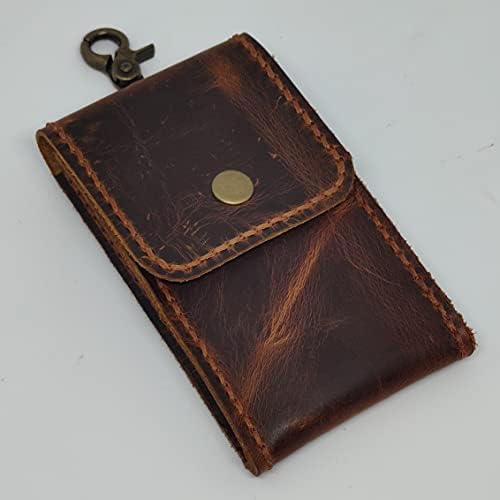 Caixa de coldre de couro em coldre para o OnePlus 2, capa de telefone de couro genuíno feita à mão, capa de bolsa de