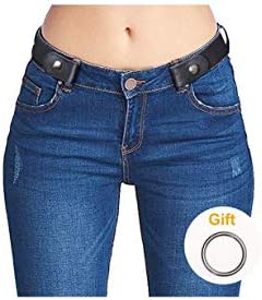 Sem fivela elástica cinturões para homens e mulheres, cintos invisíveis confortáveis ​​para calças de jeans