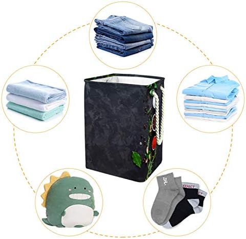 NDKMEHFOJ Vista superior de especiarias cestas de lavanderia cestas de roupas sujas à prova d'água Cas às roupas dobráveis ​​Manunha