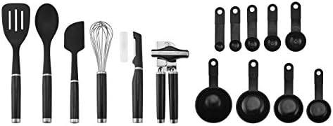 KitchenAid Classic Tool and Gadget Set, 15 peças, preto