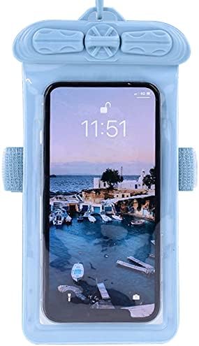 Caixa de telefone Vaxson, compatível com HTC U12+ U12 mais bolsa à prova d'água Saco seco [não protetor de tela] Blue