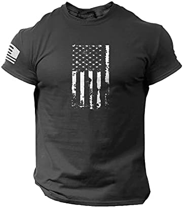 Camisas para homens 4 de julho masculino com shirts gráficos American USA Fand