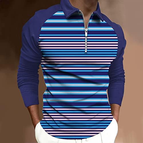 XXBR 2022 Novas camisas de pólo para homens, zíper para cima Manga longa colorido de colorido de retalhos de golfe tops casuais camisa de designer de músculos