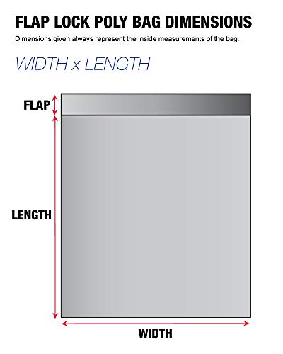 Lógica de fita TLPBFL162002 Sacos de trava de aba - 2 mil, capacidade de carga de libras, 20 comprimento, largura