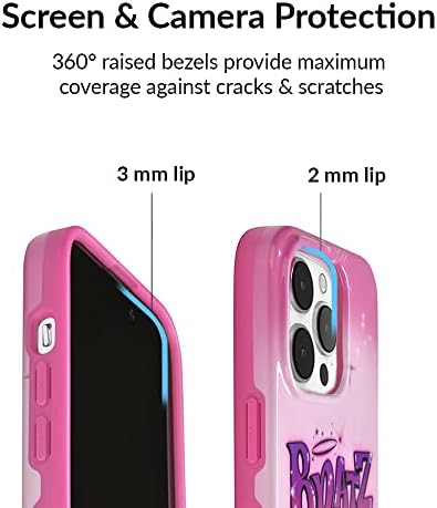 Caviar de veludo x Bratz projetado para iPhone 14 Pro Max Case for Women - Casos de telefone protetores