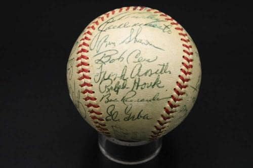 1960 AL Champion Yankees assinou o manto de beisebol Maris Howard JSA Loa D7764 - Bolalls autografados