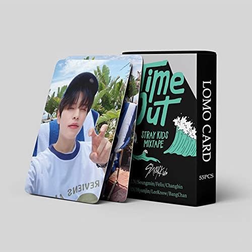 55pcs straykids fotocard novo abulmo 《time out》 Stray Kids time out novo álbum Stray Kids Lomo cartões straykids cartões lomo novo álbum fotocard time out cartas lomo cartas kpop straykids fotocard presente para fã