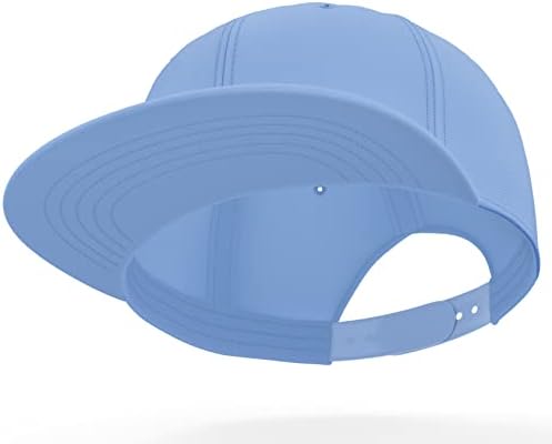 Daxton clássico em branco Snapback Flat Bill Visor Hat Tap One Tamanho Ajustável Voltar