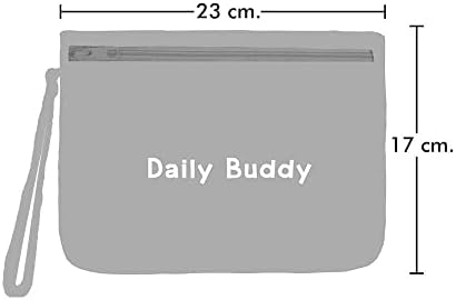 Pulseira diária de amigo/ bolsa organizadora de falha frontal transparente com pulseira destacável. Para kit Med, higiene