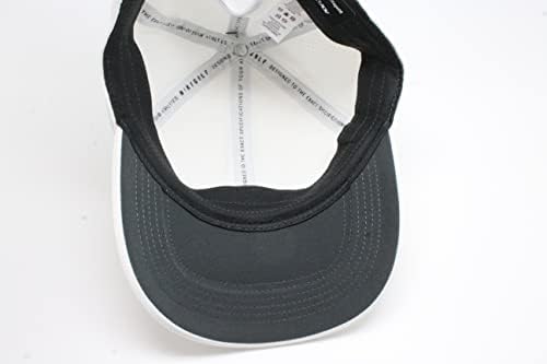 Nike feminino dri-fit Adv aerobill Heritage86 Hat de golfe perfurado branco/preto