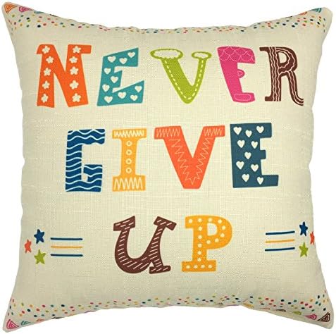 Seu sorriso inspirador citação de linho de algodão quadrado decorativo pillow cofrop tampa de almofada de 18x18 polegadas