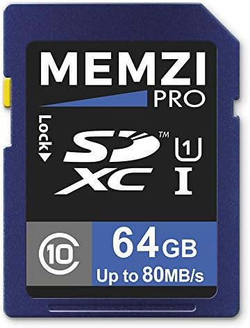 MEMZI PRO 64GB CLASS 10 80MB/S SDXC Memory Card para Canon PowerShot Elph Series Câmeras Digital