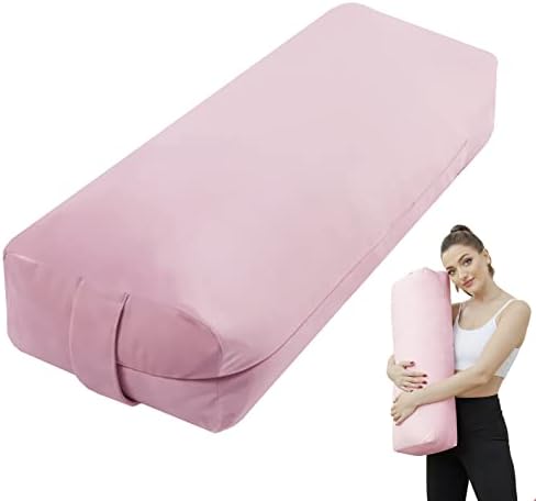TOKSY YOGA travesseiro para ioga restauradora - travesseiro de meditação com tampa de veludo, cheia de algodão macio