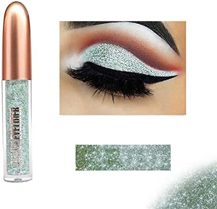 Vefsu Glitter líquido Eyeliner líquido olho de sombra líquido líquido líquido líquido líquido diamante deslumbrante