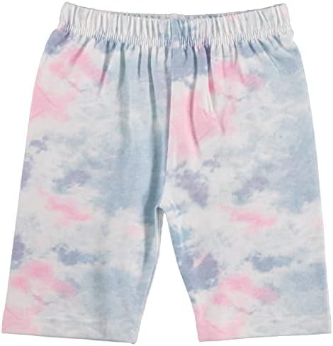 Pink Angel Kids Girls Cotton Spandex Bike Shorts, Solid Plain Sports Activewear Dança Bottoms - 8 pacote, cores variadas