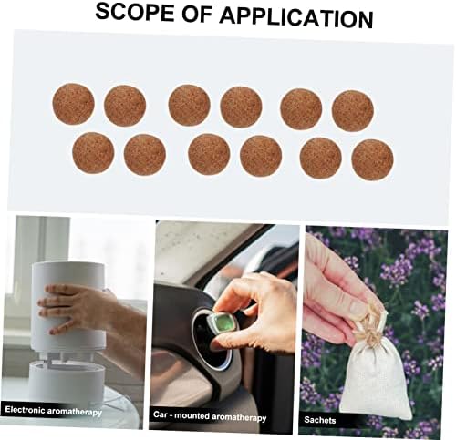 Helebued 6 conjuntos de 20pcs aromaterapia comprimidos gavetas de carro itens de carro gaveta de desktop esfera aroma aroma