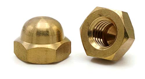 Cap Nuts Brass - 6/32 Qty -100