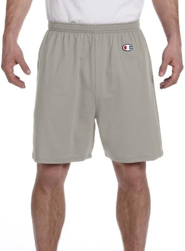 Campeão de shorts de ginásio de algodão adulto, Oxford Gray, X-Large