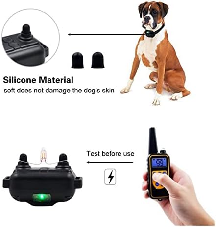 Pet de colar de gola de gola de cachorro elétrica Pet com controle remoto de controle anti -Barking de controle remoto cães de