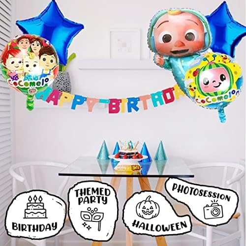 Balões de 5pcs folha 18 e 29 com decorações de aniversário de fita azul para o pacote de festas de festas de festa do arco de balão para decoração de festa