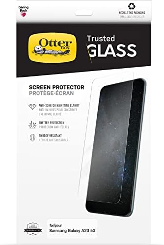 Protetor de tela de vidro confiável OtterBox para Galaxy A23 5G