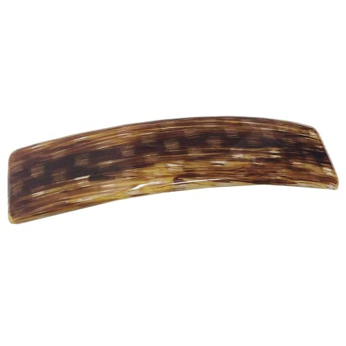 Parcelona francês liso Caramelo marrom 4 1/4 Celulóides grandes Cabelo Cabelo Barrette Durável Non Slip Women Acessórios
