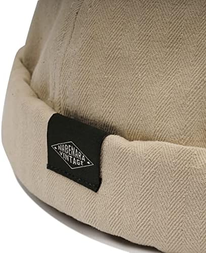 Clape Cotton Docker Cap bimless Hat sem chapéu retrô Capinho do crânio marinheiro pescador leon chapé