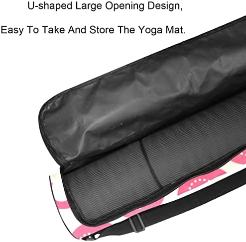 Laiyuhua Yoga Mat Bag, Bolsa de ginástica de ioga com zíperes duplos para mulheres e homens - zíperes lisos, abertura grande em forma de U e alça ajustável, se encaixa na maioria