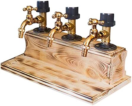 Guolarizi Wood Liquor Alcohol Wood Whisky Dispensador de uísque para dispensador P Cozinha de torneira ， Dining & Bar