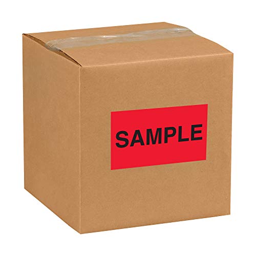 Etiquetas de fita Logic®, amostra , 3 x 5 , vermelho fluorescente, 500/roll