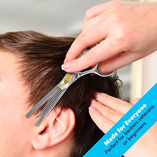 Equinox Professional Razor Edge Série - Corte de cabelo e desbaste/texturização Tesoura/tesouras Conjunto - 6,5 polegadas