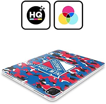 Os projetos de capa principal licenciados oficialmente NHL Camouflage New York Rangers Gel Case Compatível com Apple iPad 10.2