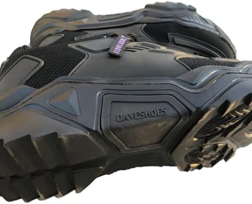 Daveshoes Mamba 24 Mens Wide Walking Shoes Altura Aumentando tênis mecânicos de luxo com palmilhas de látex Sapatos de plataforma