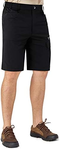 Crysully Men's Cargo Shorts Rápida seco de verão ao ar livre Casual shorts soltos