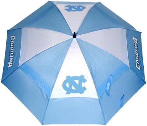 Golfe de golfe da equipe NCAA 62 Golfe Umbrella com bainha protetora, design de proteção contra vento duplo Canopy, botão