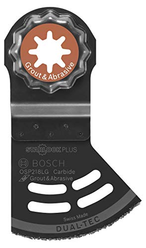 Bosch osp218lg 2-1/8 pol. Starlockplus oscilante multi-tool 2-em-1 Grout e lâmina abrasiva