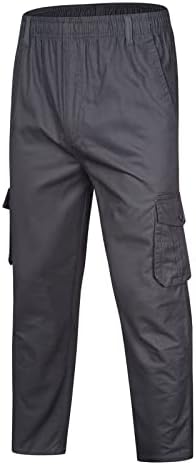 Calças de carga ao ar livre calças de carga ao ar livre Tactical Pant Tactical Caminhadas elásticas da cintura Solid Classic Fit