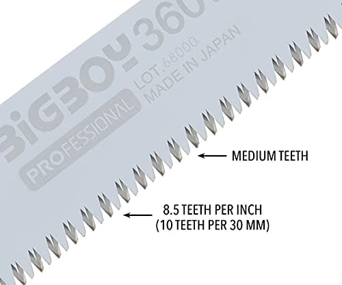 Silky Professional Bigboy Folding viu dentes médios de 360 ​​mm