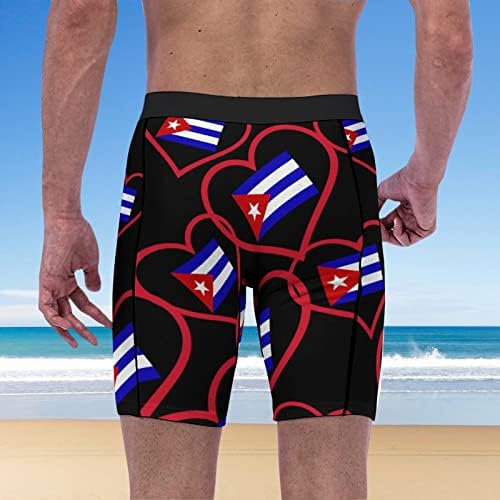 Eu amo Cuba Red Heart Men Shorts Sport Sport Roufet