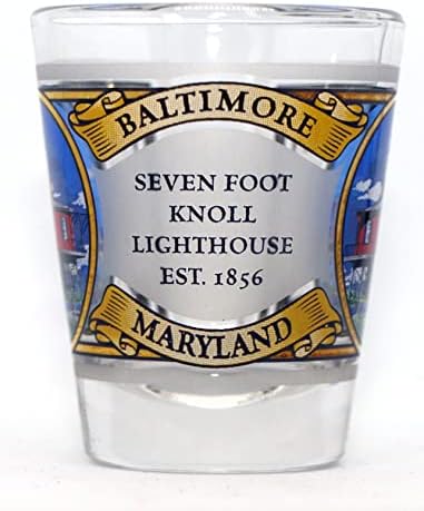 Baltimore Maryland Knoll Lighthouse Shot Glass
