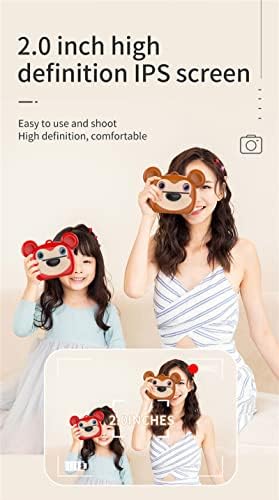Câmera de impressão instantânea para crianças, câmera de vídeo recarregável de 1080p, câmera de vídeo com 32g de cartão SD e