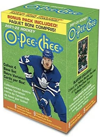 2021 2022 Upper Deck O Pee Chee Hockey Series Caixa de blaster selada com acas