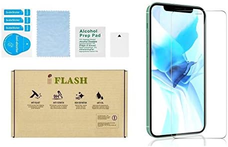 IFLASH iPhone 12 Pro, protetor de tela de vidro do iPhone 12, protetor de tela de vidro com temperos claros para a Apple iPhone 12/12 Pro 6.1 2020 - Case Friendly/Bubble Free/Scratch Proof/HD