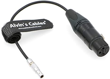 Alvin's Cables Cabo de áudio reto 00 5 pinos macho para XLR 3 pinos fêmea para câmera Z CAM E2